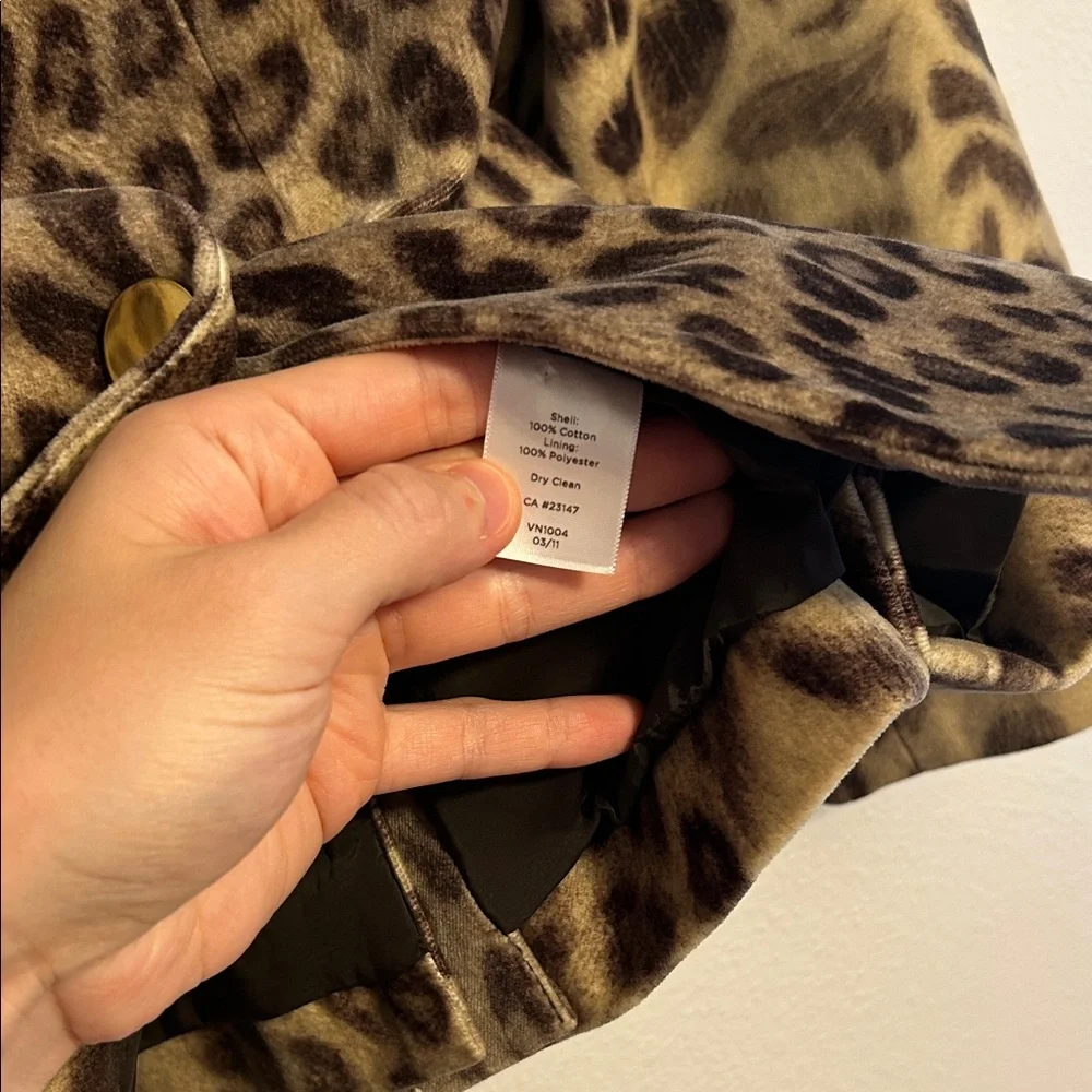 Talbots Animal Print Blazer Size 2 - Picture 4 of 5